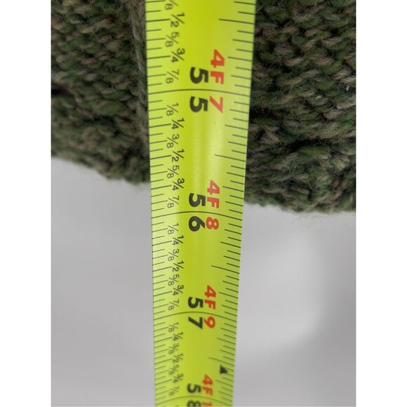 Aran Sweater Market Scarf Wool Ireland One Size Unisex Green Fisherman Cable - Picture 10 of 11